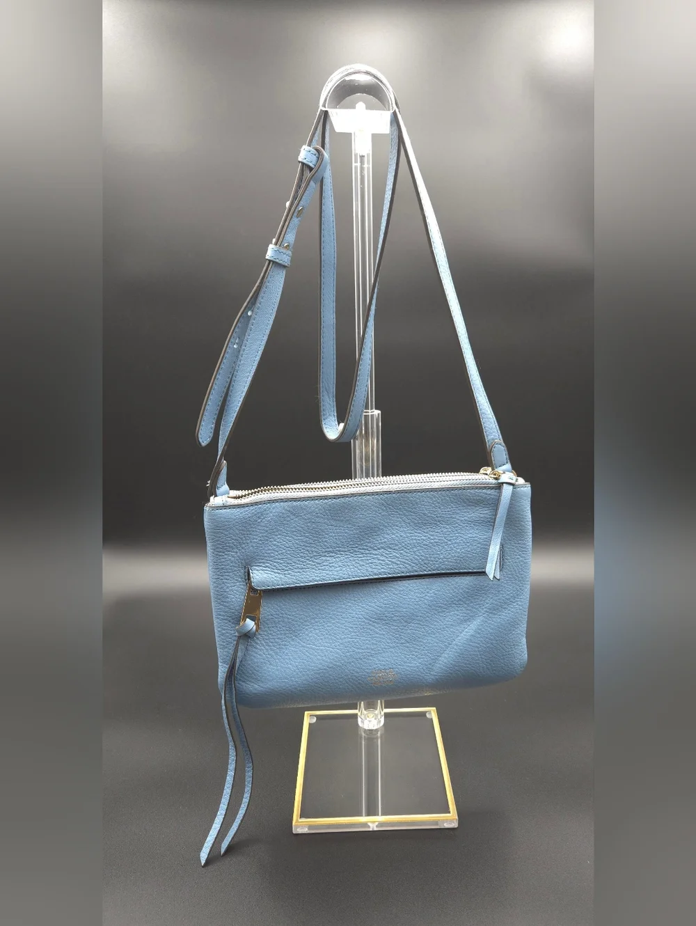 Vince Camuto‎ Gally Leather Crossbody Bag in Blue Heaven